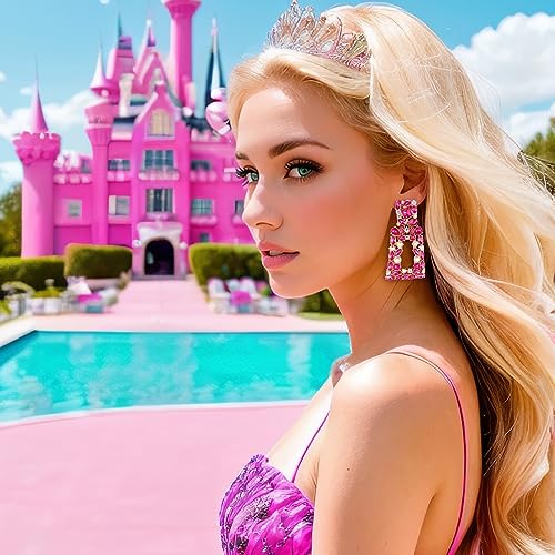Sparkly Rhinestone Drop Earrings for Women